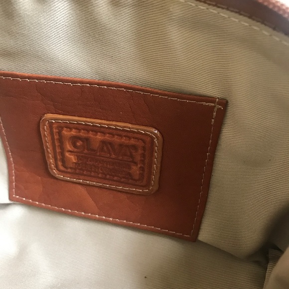 NWT CLAVA LEATHER ZIPPER POUCH W/ DRAWSTRING BAG🎁 - Picture 8 of 8